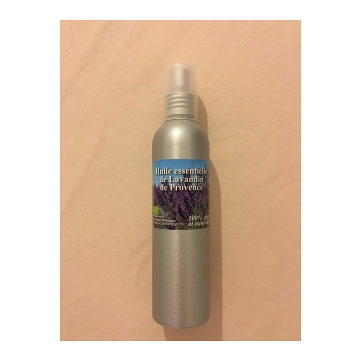 Spray 200ml en aluminium huile essentielle lavandin