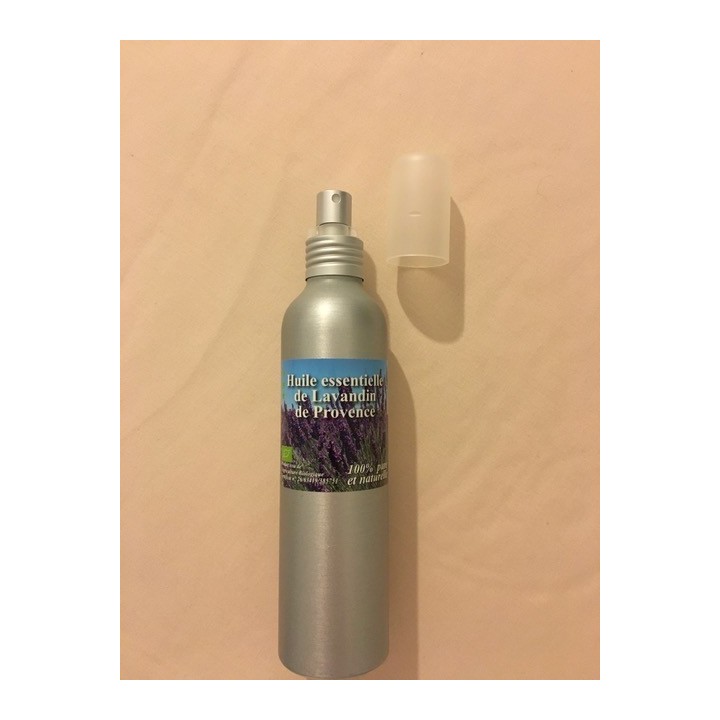 Spray 200ml en aluminium huile essentielle lavandin