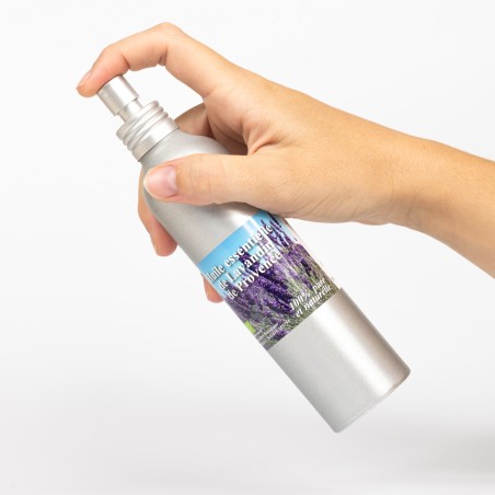 Spray 200ml en aluminium huile essentielle lavandin